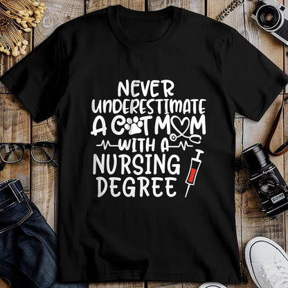 Funny Nurse Shirt, Nurse Unisex T-Shirt/Hoodie/Sweatshirt HLT00 - Nurse Cat Mom Nurse Life Cats and Nursing Gift T-Shirt