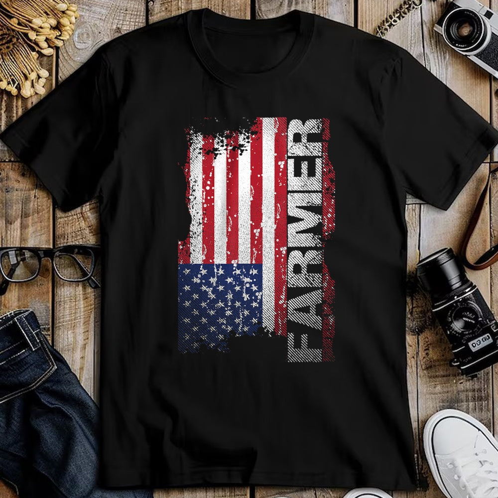 Best Farmer Life Shirt, Funny Farmer UnisexT-Shirt/Hoodie/Sweatshirt HLT00 - USA Flag Farmer T-Shirt, American Farmers Tee T-Shirt