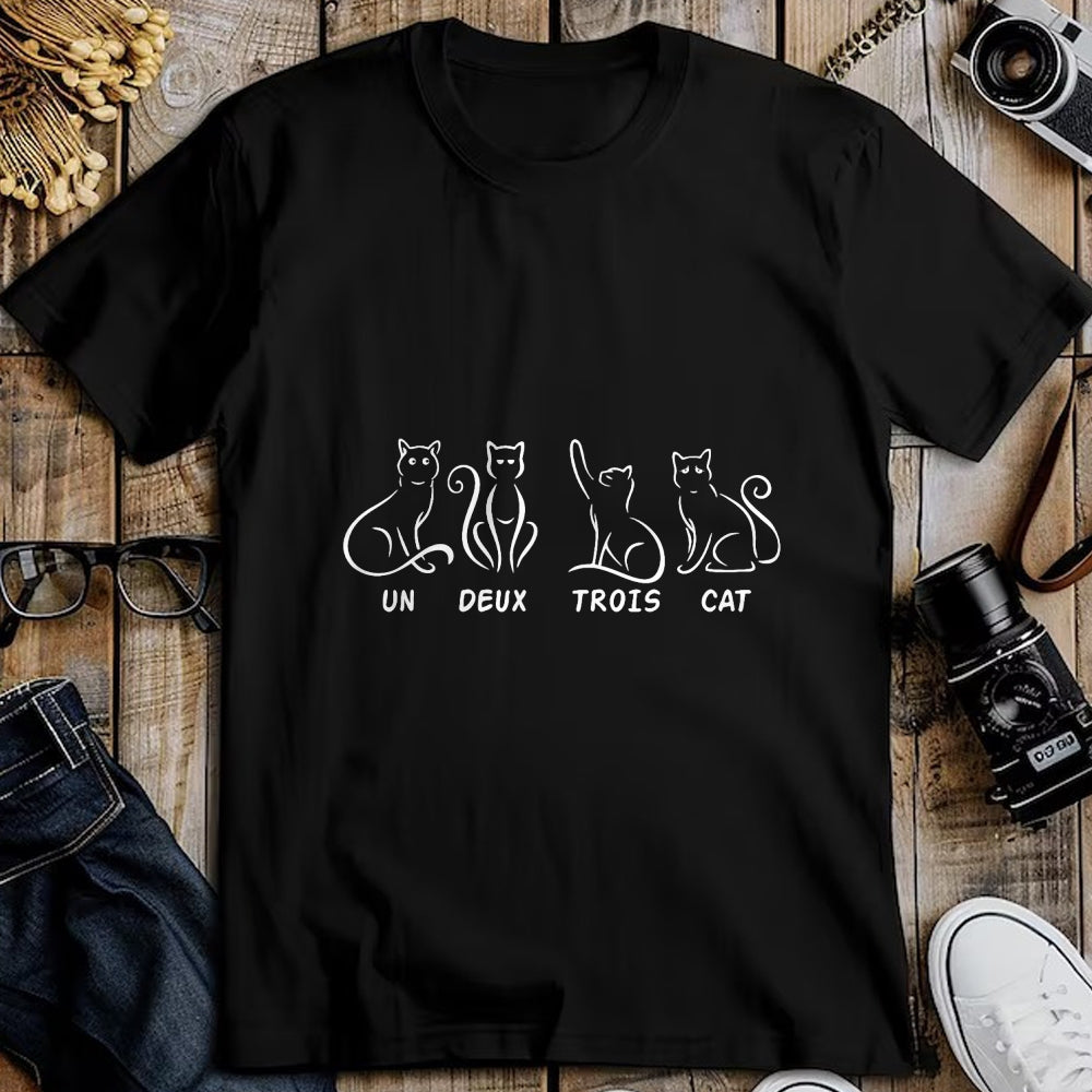 Cat Love Shirt, Funny Cat Lover Gift UnisexT-Shirt/Hoodie/Sweatshirt HLT00 - Un Deux Trois Cat - Cats, Rentents, House Tiger T-Shirt
