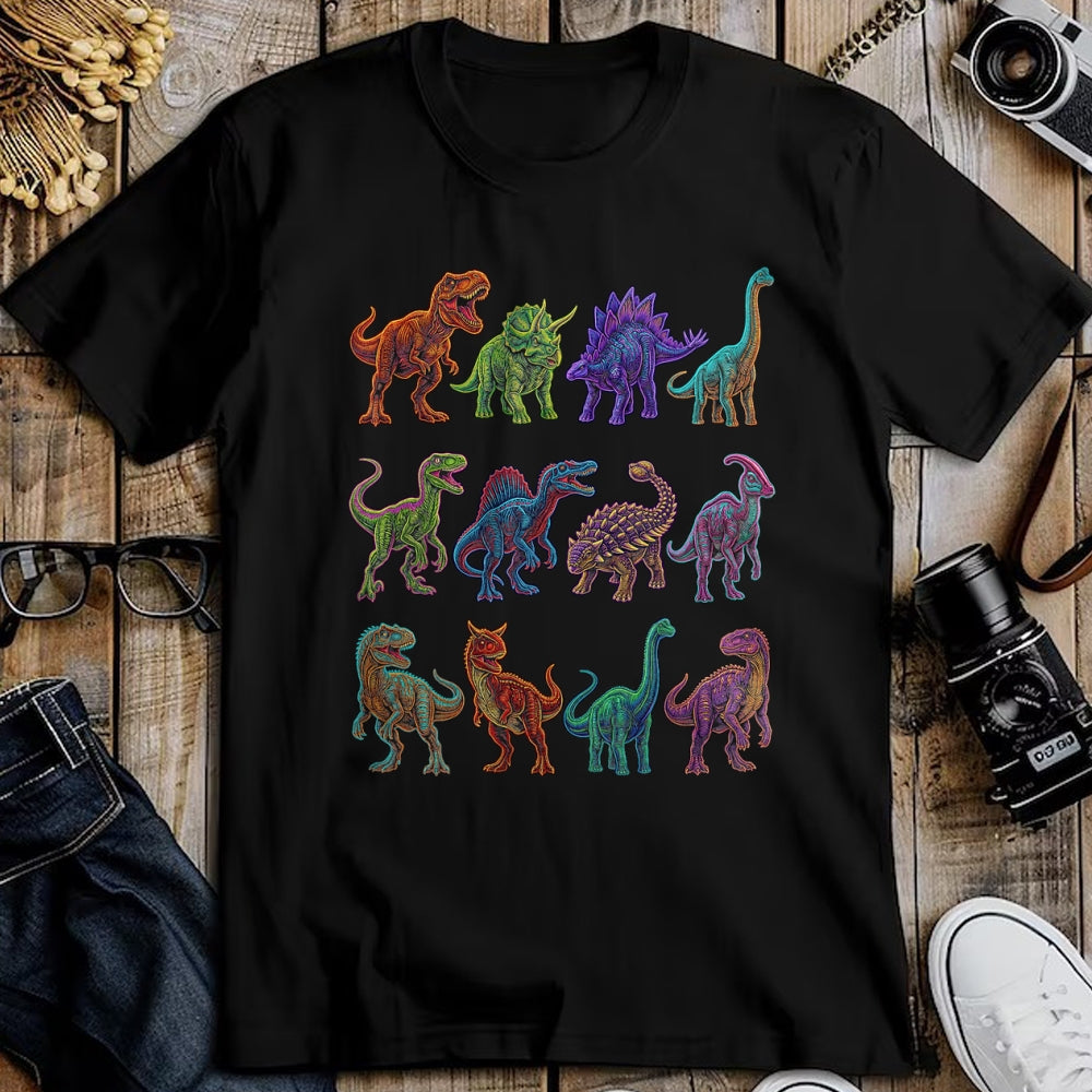 Best Dinosaur Lover Shirt, Funny Dinosaur UnisexT-Shirt/Hoodie/Sweatshirt HLT00 - Dinosaur Species Chart Paleontology Prehistoric Animals T-Shirt
