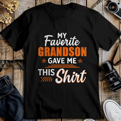 Best Grandpa Shirt, Proud Grandpa Unisex T-Shirt/Hoodie/Sweatshirt HLT00 - My Favorite Grandson Gave Me This Shirt Funny Grandpa T-Shirt
