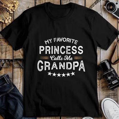 Best Grandpa Shirt, Proud Grandpa Unisex T-Shirt/Hoodie/Sweatshirt HLT00 - My Favorite Princess Calls Me Grandpa Cool Grandparents Day T-Shirt