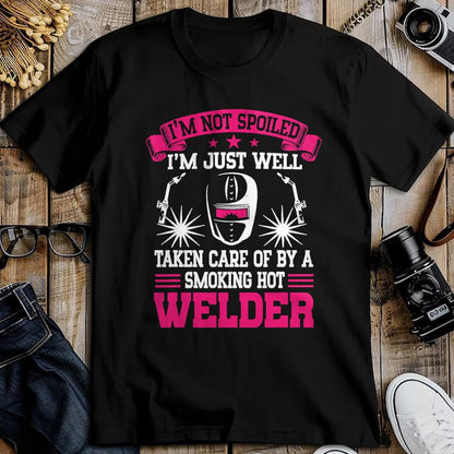 Best Wife Shirt, Wife and Husband Unisex T-Shirt/Hoodie/Sweatshirt HLT00 - I'm Not Spoiled Welder Girlfriend Wife Welding T-Shirt