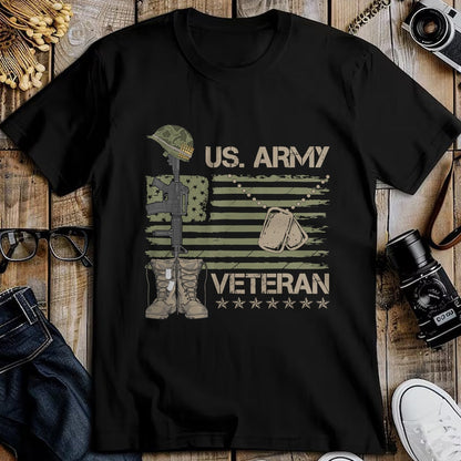 Proud Veteran Shirt, Funny Veteran UnisexT-Shirt/Hoodie/Sweatshirt HLT00 - U.S. Army Veteran Flag Patriotic Shirts for Men and Women Memorial Day Tees T Shirts