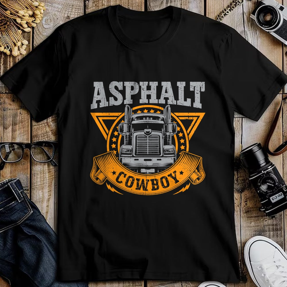 Best Truck Driver Life Shirt, Funny Trucker UnisexT-Shirt/Hoodie/Sweatshirt HLT00 - Asphalt Cowboy Cool Truck Driver Design Trucker T-Shirt (4)