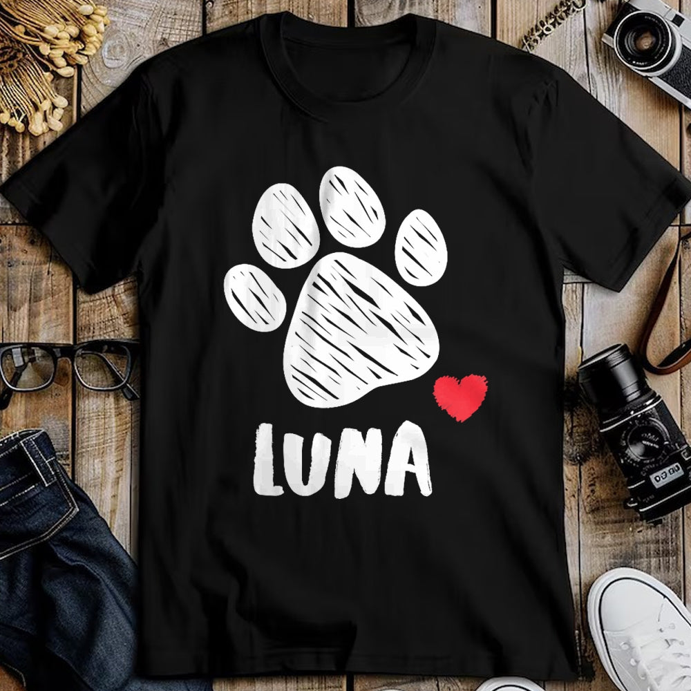 Dog Love Shirt, Dog Lover Gift T-Shirt/Hoodie/Sweatshirt HLT00 - Luna My Dog Luna I love My Dog Luna Puppy Love Dog Lover T-Shirt