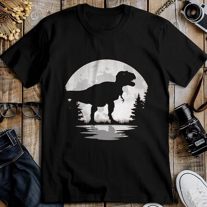 Best Dinosaur Lover Shirt, Funny Dinosaur UnisexT-Shirt/Hoodie/Sweatshirt HLT00 - Dinosaur Moon Vintage T-Rex Dino Lover Men Women Kids T-Shirt, Men, Black, 3X-Large