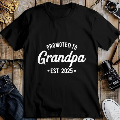 Best Grandpa Shirt, Proud Grandpa Unisex T-Shirt/Hoodie/Sweatshirt HLT00 - Promoted to Grandpa 2025 Soon to Be Grandfather New Grandpa T-Shirt