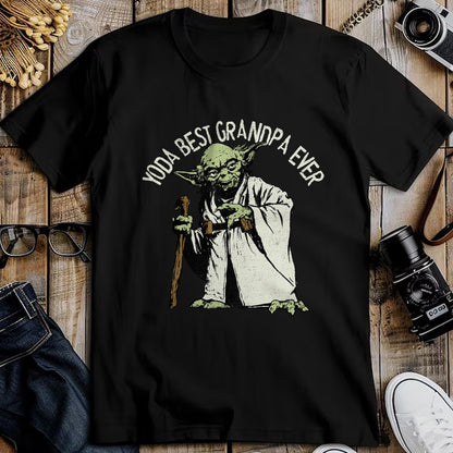 Best Grandpa Shirt, Proud Grandpa Unisex T-Shirt/Hoodie/Sweatshirt HLT00 - Star Wars Yoda Best Grandpa Ever Portrait Disney+ T-Shirt