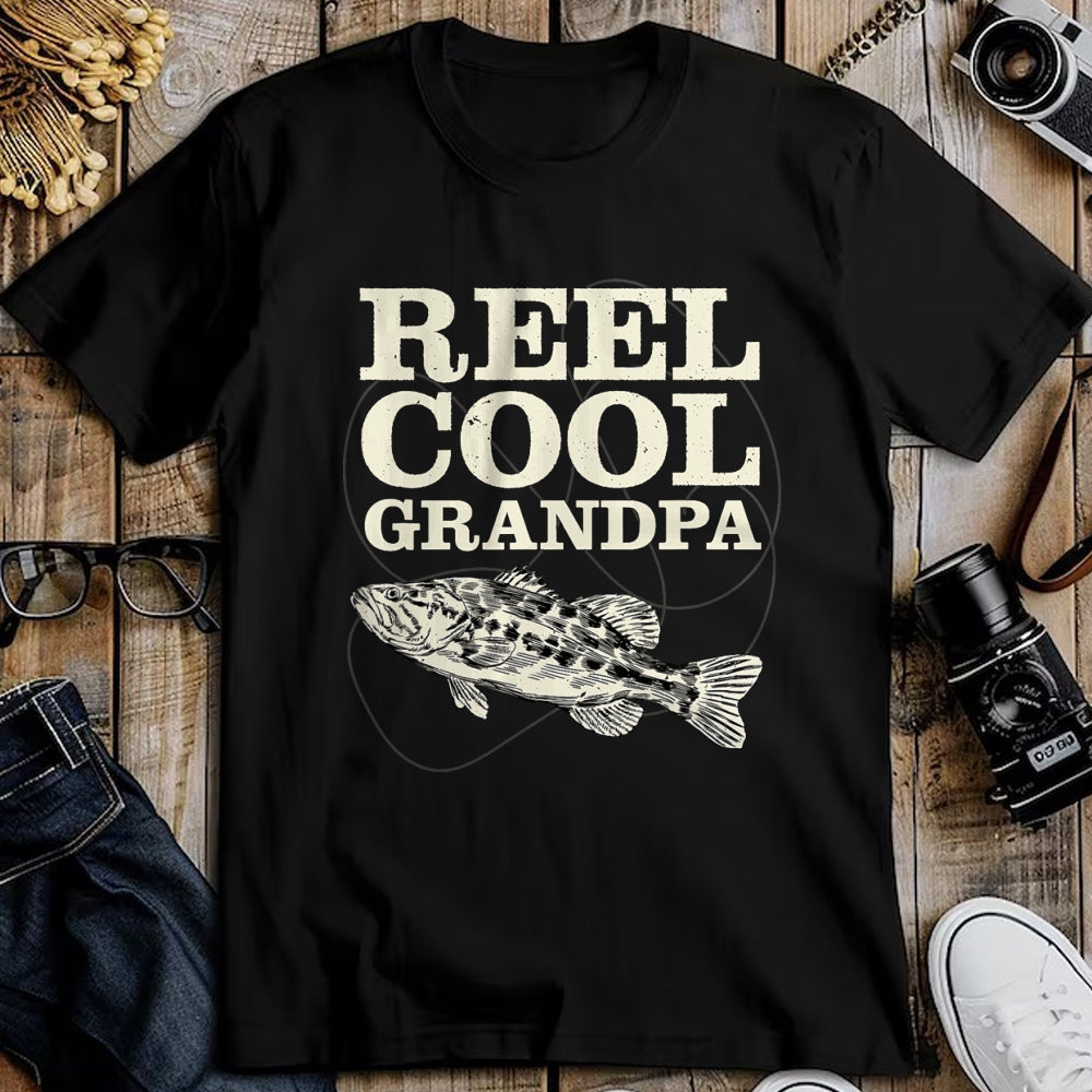 Best Grandpa Shirt, Proud Grandpa Unisex T-Shirt/Hoodie/Sweatshirt HLT00 - Reel Cool Grandpa Fishing Fathers Day T-Shirt