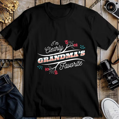 Best Grandpa Shirt, Proud Grandpa Unisex T-Shirt/Hoodie/Sweatshirt HLT00 -I'm Clearly Grandma's Favorite Granddaughter Grandma, T-Shirt