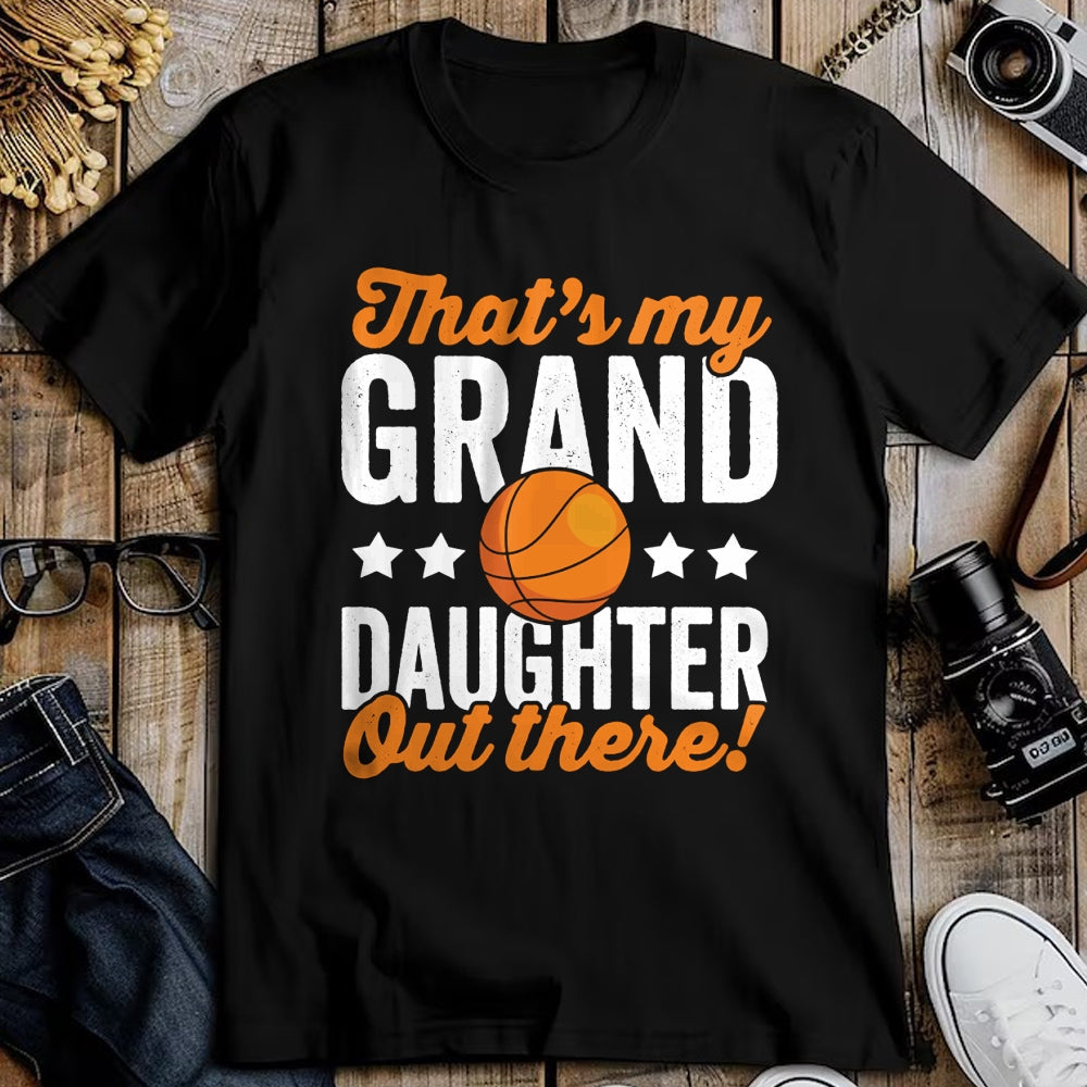 Best Grandpa Shirt, Proud Grandpa Unisex T-Shirt/Hoodie/Sweatshirt HLT00 -Basketball Player Grandma Grandpa Basketball Granddaughter Long Sleeve T-Shirt