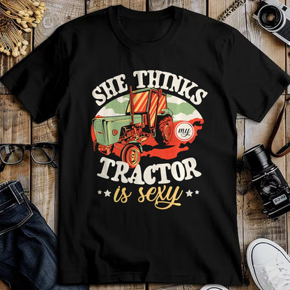 Best Farmer Life Shirt, Funny Farmer UnisexT-Shirt/Hoodie/Sweatshirt HLT00 - Mens She Thinks My Tractor is Sexy Farmer Agriculture Farm Performance T-Shirt