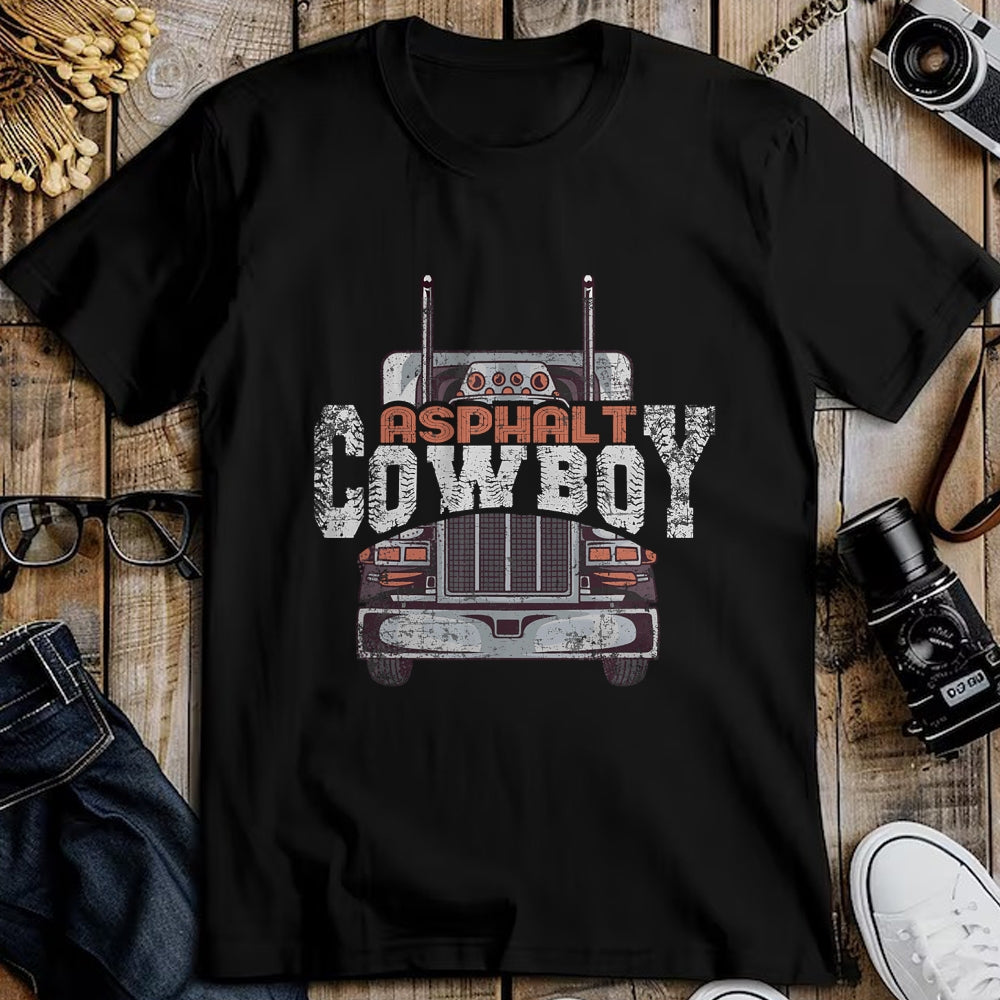 Best Truck Driver Life Shirt, Funny Trucker UnisexT-Shirt/Hoodie/Sweatshirt HLT00 - Asphalt Cowboy Cool Truck Driver Design Trucker T-Shirt