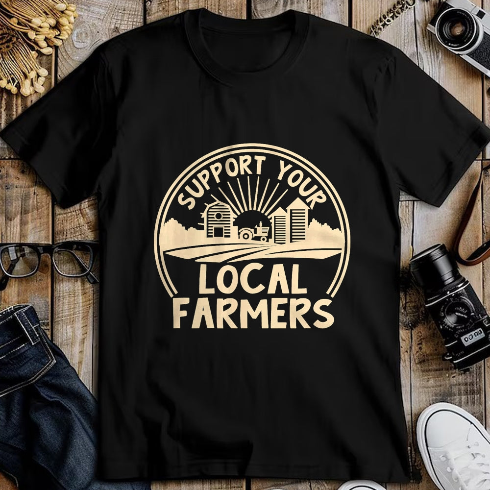 Best Farmer Life Shirt, Funny Farmer UnisexT-Shirt/Hoodie/Sweatshirt HLT00 - Support Your Local Farmers Design T-Shirt