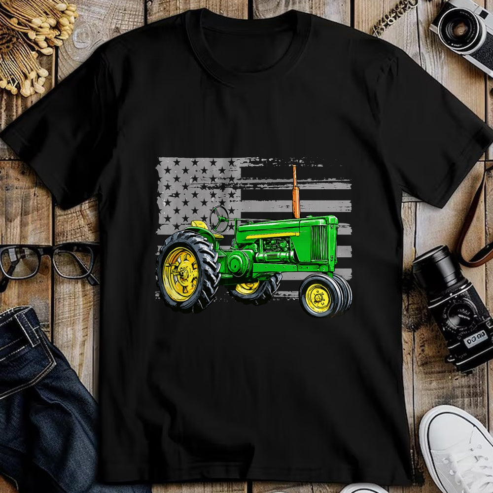Best Farmer Life Shirt, Funny Farmer UnisexT-Shirt/Hoodie/Sweatshirt HLT00 - Patriotic Farm Tractor America US Flag American Farmer T-Shirt