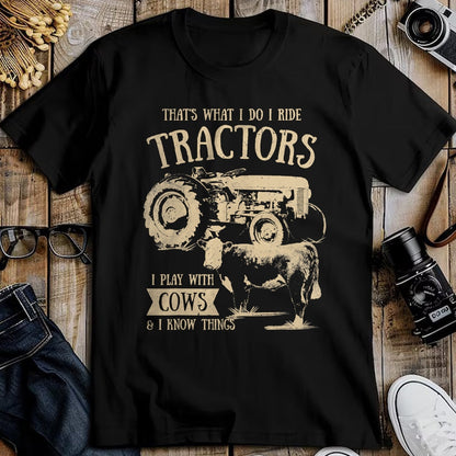Best Farmer Life Shirt, Funny Farmer UnisexT-Shirt/Hoodie/Sweatshirt HLT00 - Thats What I Do I Ride Tractors Funny Farmer Cowboy Gift T-Shirt Small