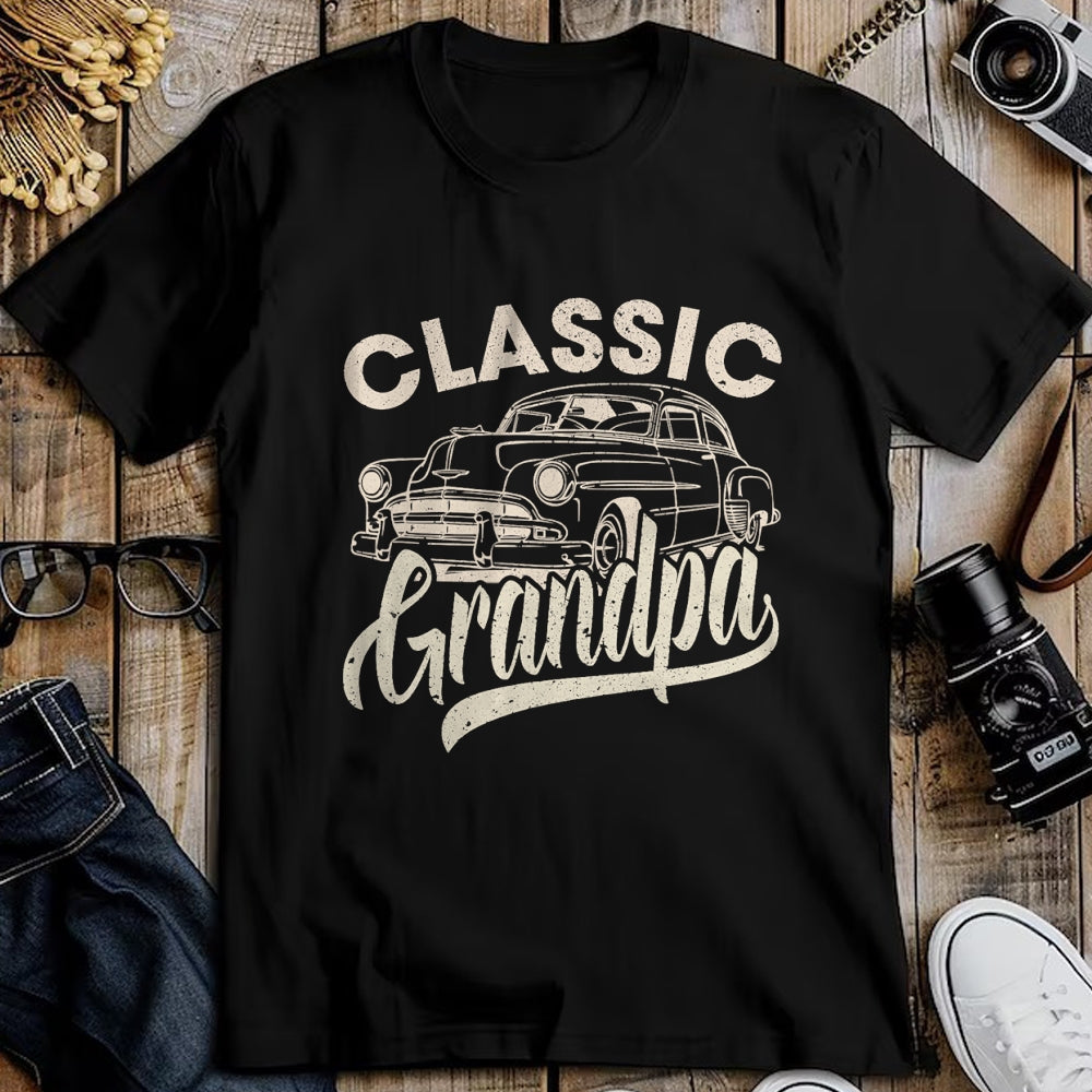Best Grandpa Shirt, Proud Grandpa Unisex T-Shirt/Hoodie/Sweatshirt HLT00 -Classic Grandpa Funny Saying Car Lover Men Dad Papa Grandpa T-Shirt