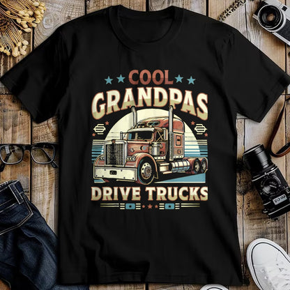 Best Truck Driver Life Shirt, Funny Trucker UnisexT-Shirt/Hoodie/Sweatshirt HLT00 - Cool Grandpas Drive Trucks Trucker Truck Driver Outfit T-Shirt, Men, Black, 3X-Large