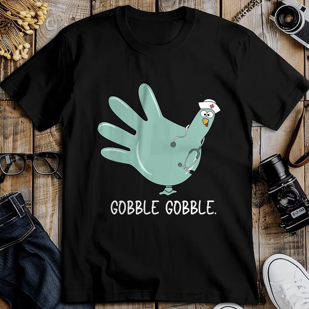 Funny Nurse Shirt, Nurse Unisex T-Shirt/Hoodie/Sweatshirt HLT00 - Turkey Glove Nurse Thanksgiving T-Shirt (1)