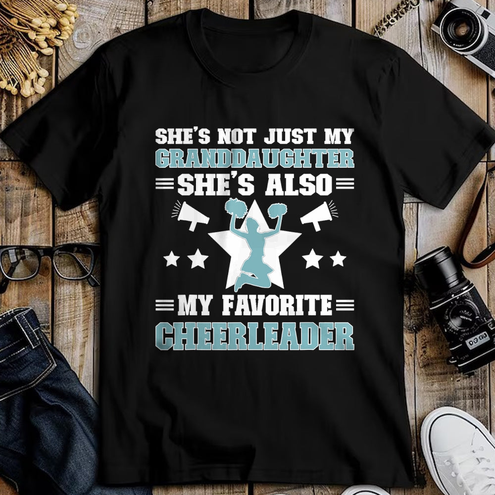 Best Grandpa Shirt, Proud Grandpa Unisex T-Shirt/Hoodie/Sweatshirt HLT00 - My Granddaughter Cheer Grandpa Of A Cheerleader Grandfather T-Shirt