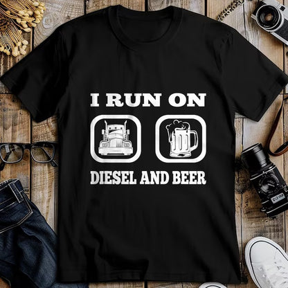 Best Truck Driver Life Shirt, Funny Trucker UnisexT-Shirt/Hoodie/Sweatshirt HLT00 - Truck Driver Saying Diesel & Beer Funny Trucker Lover T-Shirt