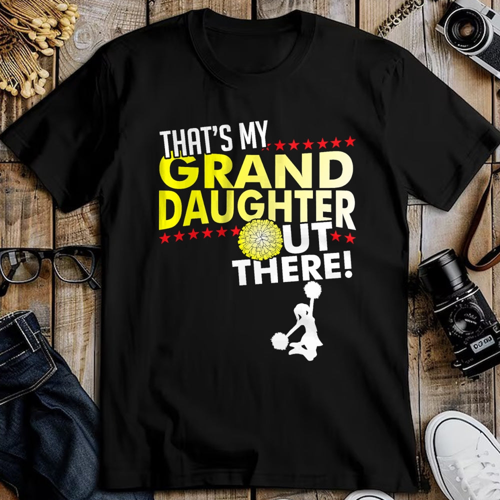Best Grandpa Shirt, Proud Grandpa Unisex T-Shirt/Hoodie/Sweatshirt HLT00 - My Granddaughter - Cheerleader Grandpa & Grandma T Shirt T-Shirt