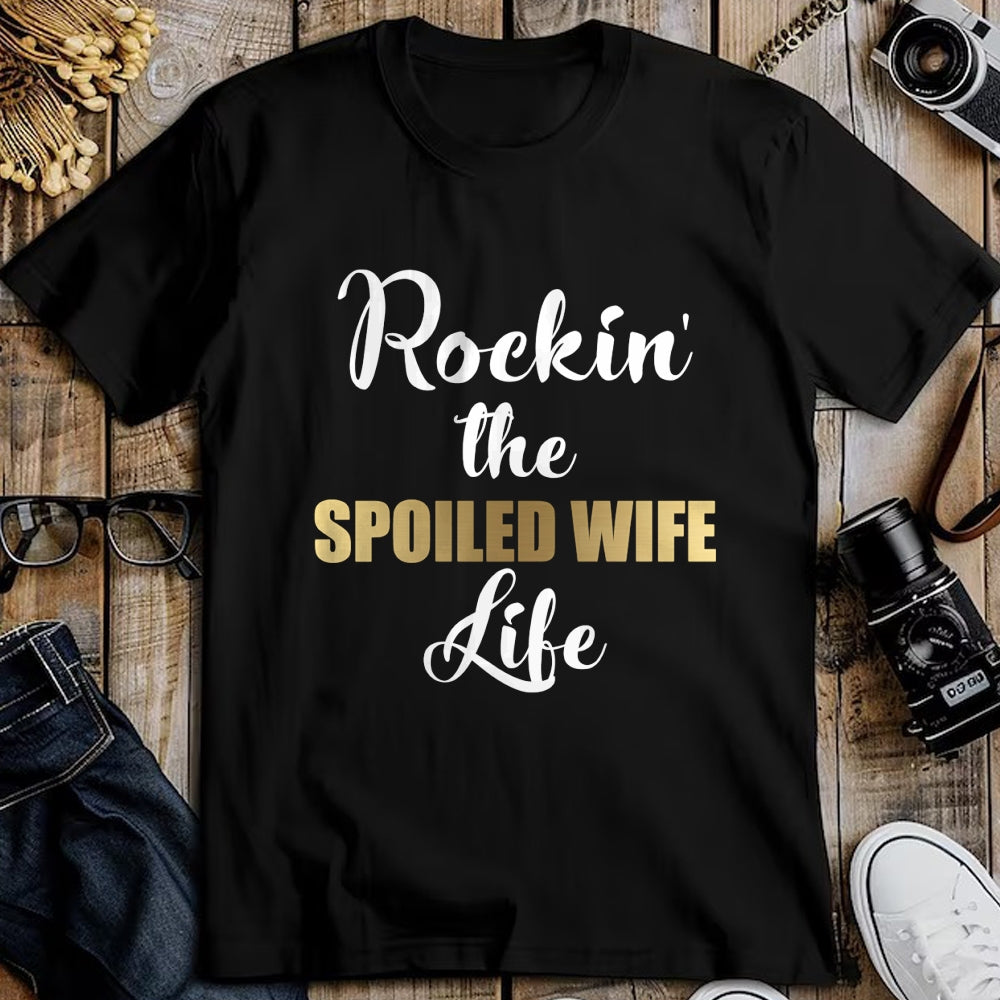 Best Wife Shirt, Wife and Husband Unisex T-Shirt/Hoodie/Sweatshirt HLT00 - Gift for wife T shirt, spoiled wife   Spoiled Wife Pullover Hoodie