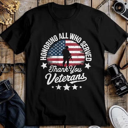 Proud Veteran Shirt, Funny Veteran UnisexT-Shirt/Hoodie/Sweatshirt HLT00 - Women_s Honoring All Who Served Thank You Veterans Day Memorial Day V-Neck T-Shirt