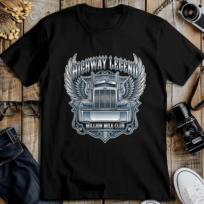Best Truck Driver Life Shirt, Funny Trucker UnisexT-Shirt/Hoodie/Sweatshirt HLT00 - Million Mile Club Highway Legend Semi Truck Driver Trucker T-Shirt