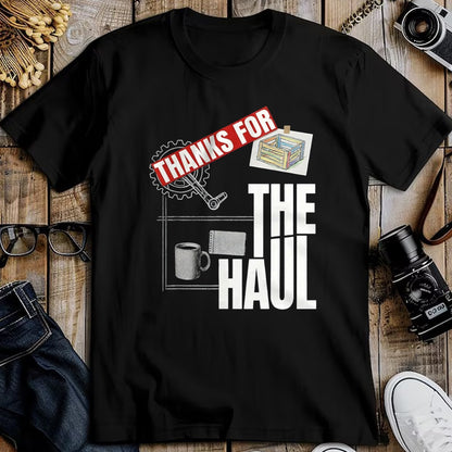 Best Truck Driver Life Shirt, Funny Trucker UnisexT-Shirt/Hoodie/Sweatshirt HLT00 - Thanks For The Haul Patriotic Truck Driver Appreciation Week T-Shirt, Men, Black, X-Large