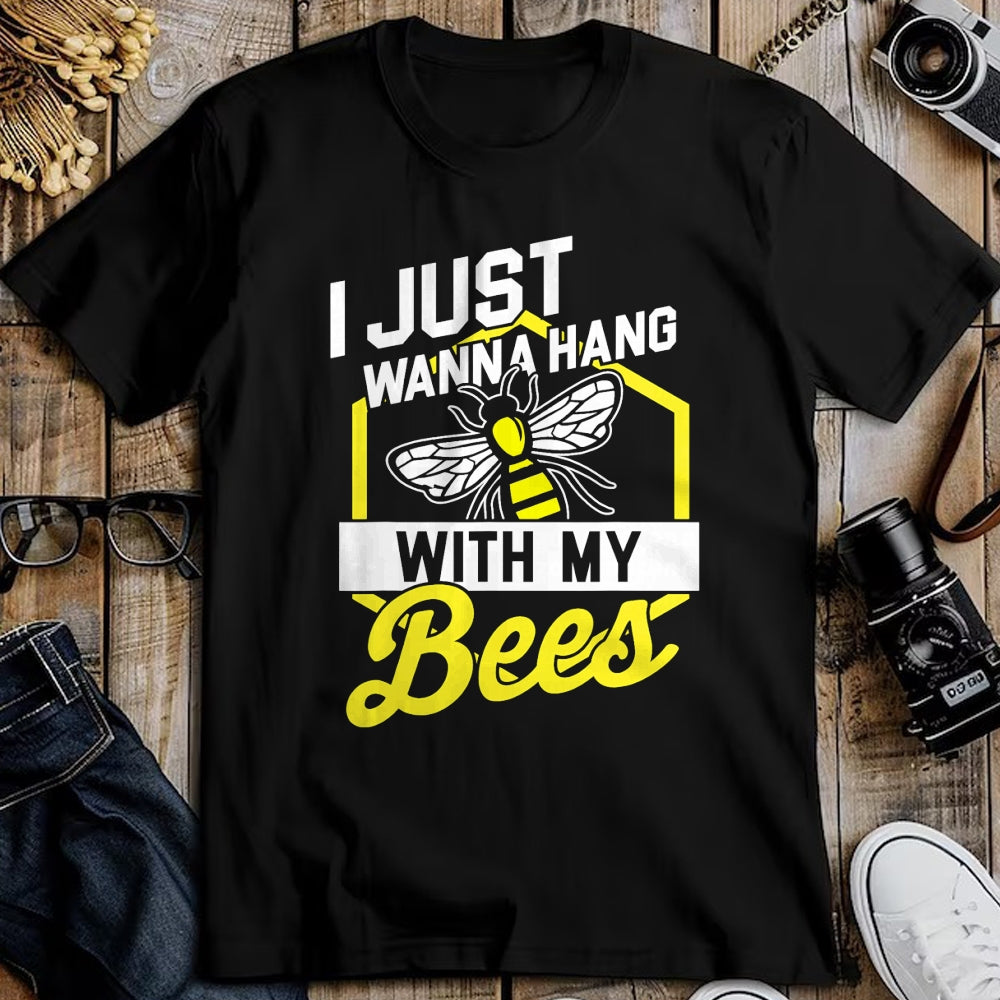 Best Farmer Life Shirt, Funny Farmer UnisexT-Shirt/Hoodie/Sweatshirt HLT00 - Hang with My Bees - Beekeeper & Beekeeping Gift T-Shirt T-Shirt