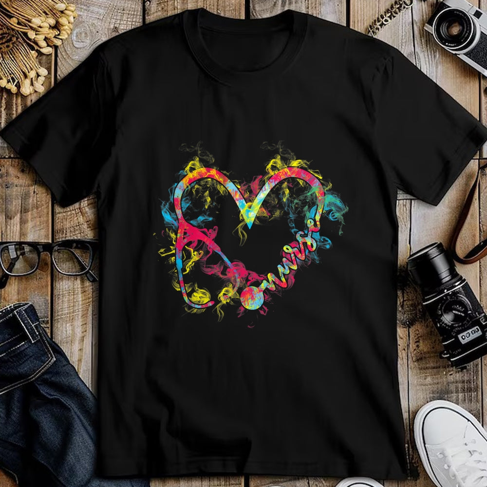 Funny Nurse Shirt, Nurse Unisex T-Shirt/Hoodie/Sweatshirt HLT00 - Nurse 365 Nurse Flaming Heart T-Shirt