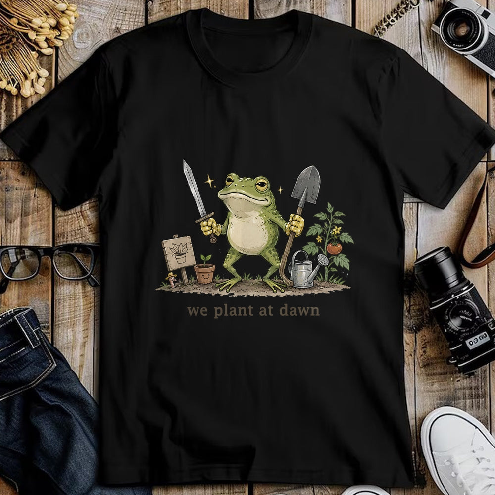 Best Farmer Life Shirt, Funny Farmer UnisexT-Shirt/Hoodie/Sweatshirt HLT00 - Women We Plant at Dawn Funny Gardening Frog Gardener Farmer T-Shirt