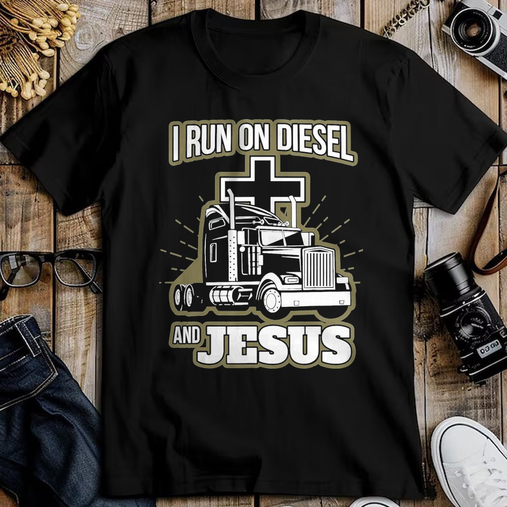 Best Truck Driver Life Shirt, Funny Trucker UnisexT-Shirt/Hoodie/Sweatshirt HLT00 - Jesus Truck Driver Christian Trucker T-Shirt, Men, Black, 3X-Large