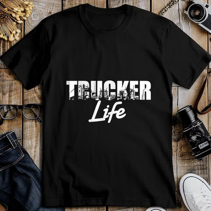 Best Truck Driver Life Shirt, Funny Trucker UnisexT-Shirt/Hoodie/Sweatshirt HLT00 - Truck Driver Trucker Life T-Shirt (1)