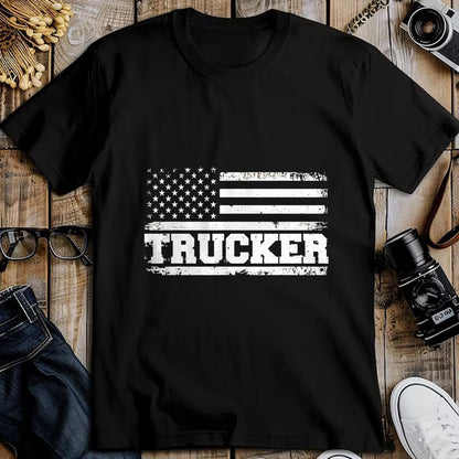 Best Truck Driver Life Shirt, Funny Trucker UnisexT-Shirt/Hoodie/Sweatshirt HLT00 - Truck Driver Trucker Us American Flag Patriotic T-Shirt