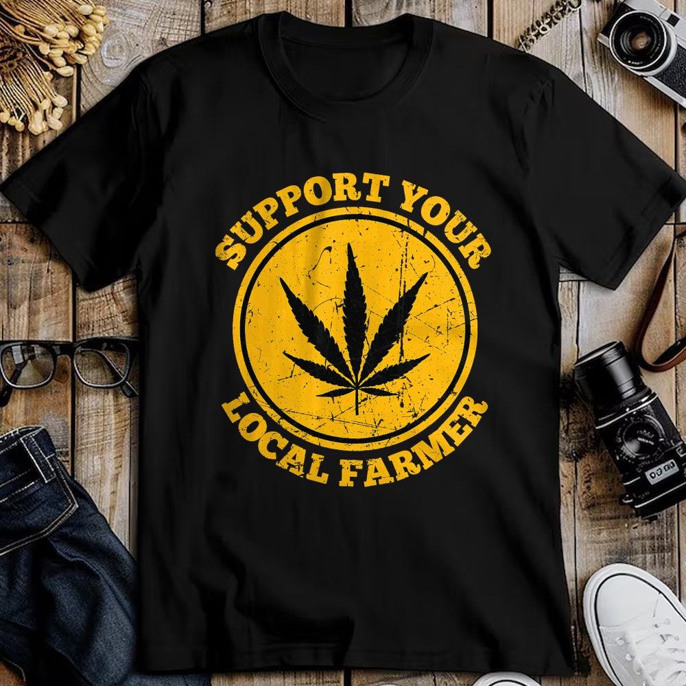 Best Farmer Life Shirt, Funny Farmer UnisexT-Shirt/Hoodie/Sweatshirt HLT00 - Retro Marijuana Support Your Local Farmer Cannabis Weed 2023 T-Shirt