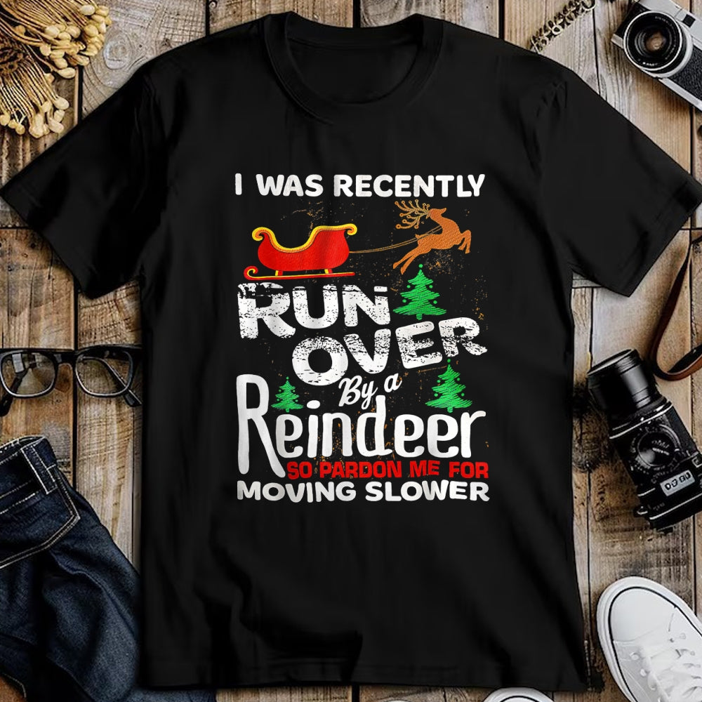 Best Grandma Shirt, Proud Grandma Unisex T-Shirt/Hoodie/Sweatshirt HLT00 - Grandma Got Run Over By A Reindeer Christmas So Pardon Me T-Shirt