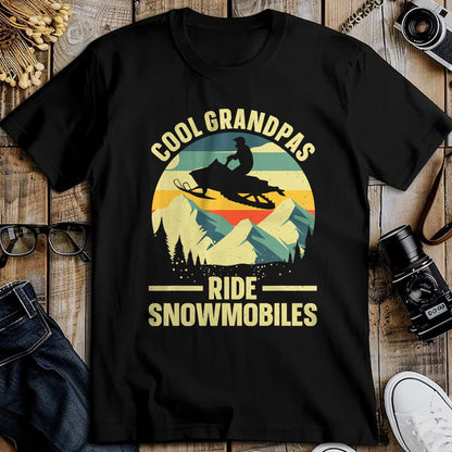 Best Grandpa Shirt, Proud Grandpa Unisex T-Shirt/Hoodie/Sweatshirt HLT00 - Cool Snowmobile Art For Men Grandpa Snowmobiling Snowmobile T-Shirt