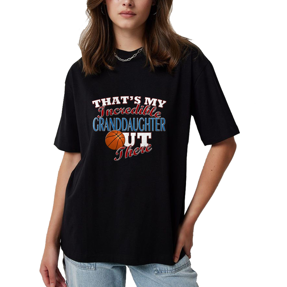 Best Grandpa Shirt, Proud Grandpa Unisex T-Shirt/Hoodie/Sweatshirt HLT00 - Awesome Basketball Granddaughter, Grandma & Grandpa T-Shirt