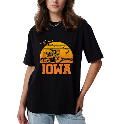 Best Farmer Life Shirt, Funny Farmer UnisexT-Shirt/Hoodie/Sweatshirt HLT00 - Iowa T-Shirt - Vintage Retro Tractor Farmer Shirt Gift T-Shirt