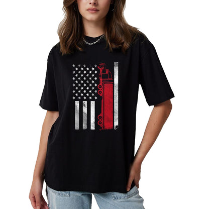 Best Truck Driver Life Shirt, Funny Trucker UnisexT-Shirt/Hoodie/Sweatshirt HLT00 - US American Flag Semi Truck Driver 18 Wheeler Trucker Gift Short Sleeve T-Shirt