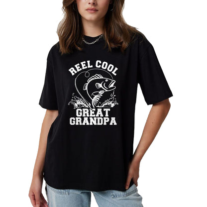 Best Grandpa Shirt, Proud Grandpa Unisex T-Shirt/Hoodie/Sweatshirt HLT00 - Reel cool great grandpa T-Shirt