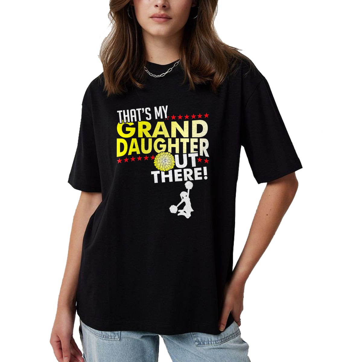Best Grandpa Shirt, Proud Grandpa Unisex T-Shirt/Hoodie/Sweatshirt HLT00 - My Granddaughter - Cheerleader Grandpa & Grandma T Shirt T-Shirt