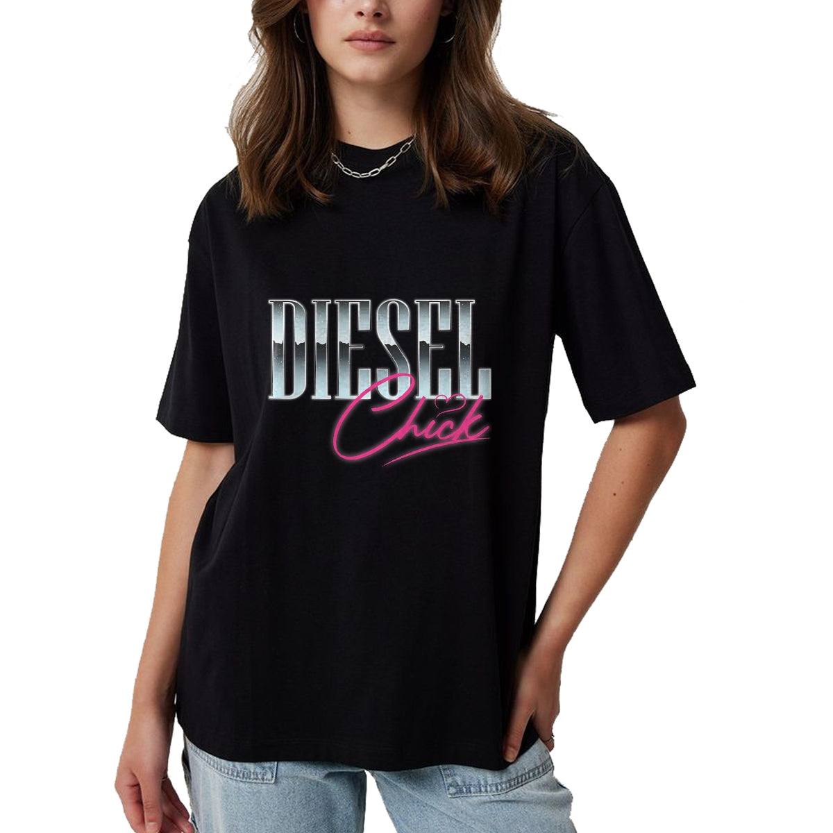 Best Truck Driver Life Shirt, Funny Trucker UnisexT-Shirt/Hoodie/Sweatshirt HLT00 - Diesel Chick Trucker Truck Driver Funny Women Retro Vintage T-Shirt (1)