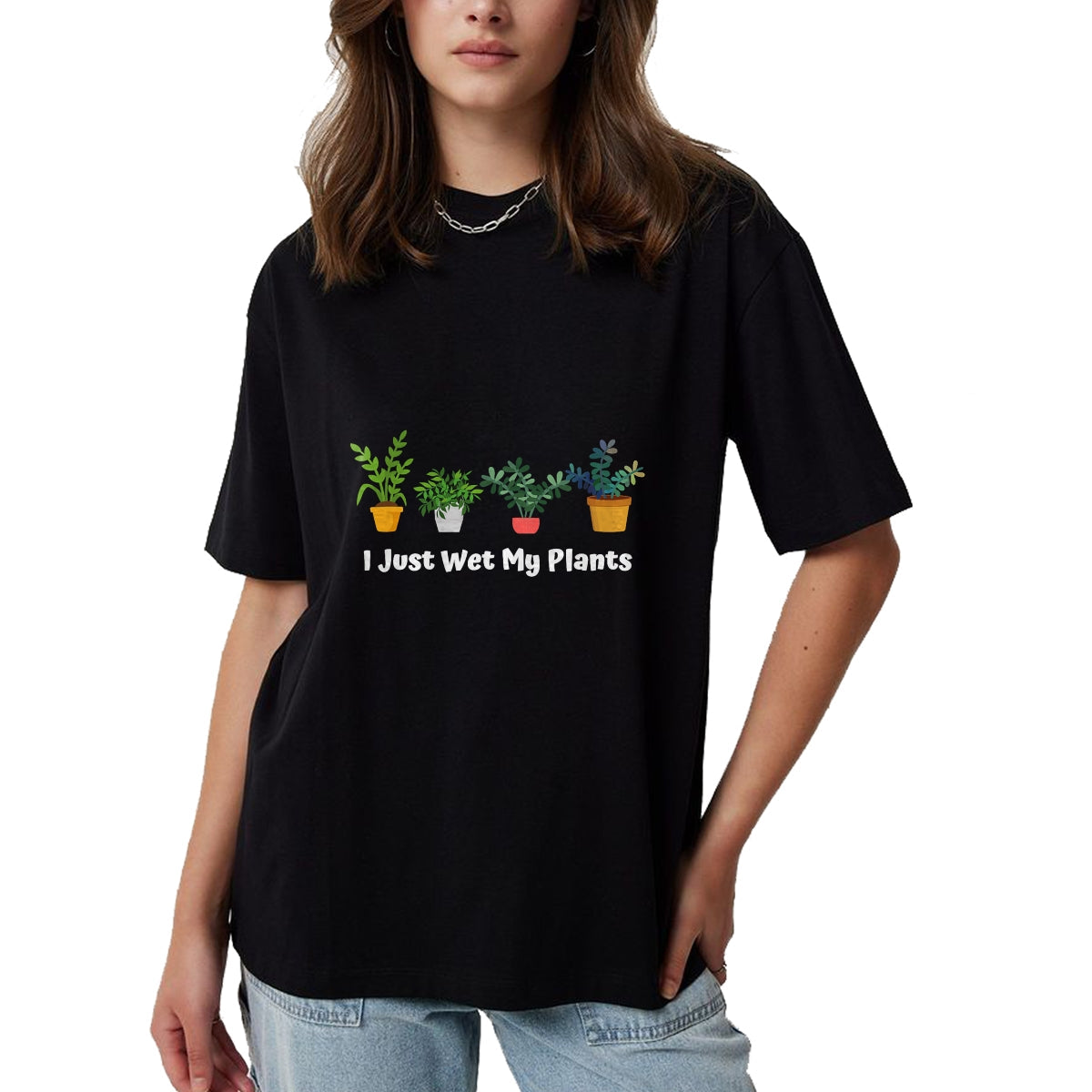 Best Farmer Life Shirt, Funny Farmer UnisexT-Shirt/Hoodie/Sweatshirt HLT00 - I Just Wet My Plants Funny Gardening Gardener Succulent T-Shirt