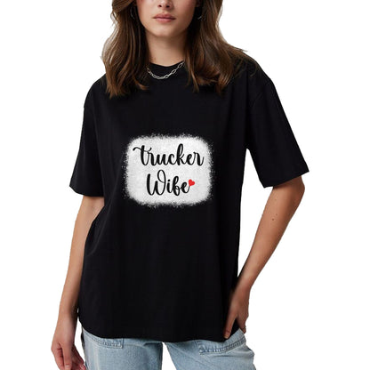 Best Truck Driver Life Shirt, Funny Trucker UnisexT-Shirt/Hoodie/Sweatshirt HLT00 - Truck Driver Wife Mom Women's Gift Funny Trucker Wife T-Shirt