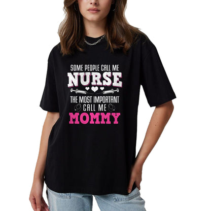 Funny Nurse Shirt, Nurse Unisex T-Shirt/Hoodie/Sweatshirt HLT00 - Proud Nurse And Loving Mommy Best Mom Hero Mother's Day Gift T-Shirt