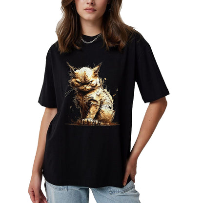 Cat Love Shirt, Funny Cat Lover Gift UnisexT-Shirt/Hoodie/Sweatshirt HLT00 - Mean Fierce Kitty Cat Kitten Funny Cat T-Shirt T-Shirt for Men Women